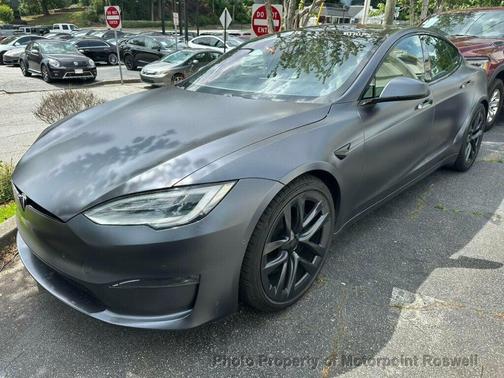 Gray 2021 Tesla Model S Plaid