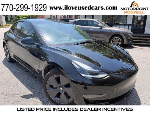 Solid Black 2023 Tesla Model 3 Standard Range