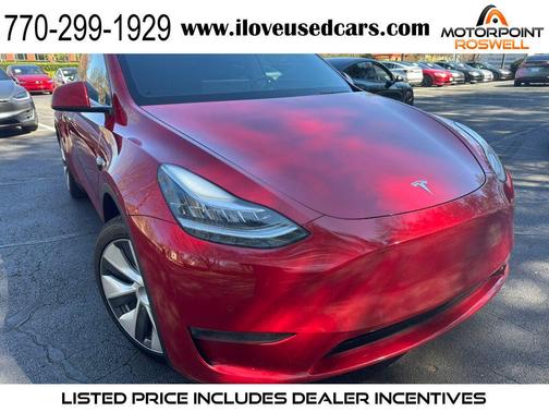 Red Multi-Coat 2021 Tesla Model Y Standard Range Rear-Wheel Drive