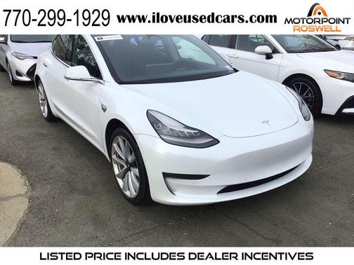 Pearl White Multi-Coat 2018 Tesla Model 3 Long Range