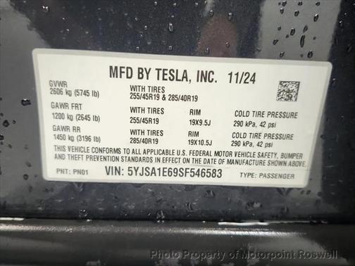 2025 Tesla Model S Plaid