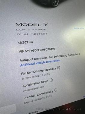 2021 Tesla Model Y Long Range Dual Motor All-Wheel Drive