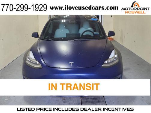 Deep Blue Metallic 2022 Tesla Model 3 Long Range