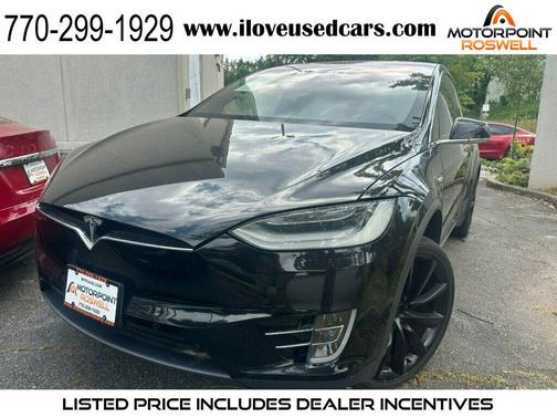 Solid Black 2021 Tesla Model X Long Range Plus Dual Motor All-Wheel Drive
