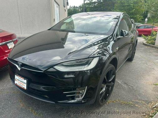 Solid Black 2021 Tesla Model X Long Range Plus Dual Motor All-Wheel Drive