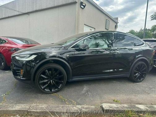 Solid Black 2021 Tesla Model X Long Range Plus Dual Motor All-Wheel Drive