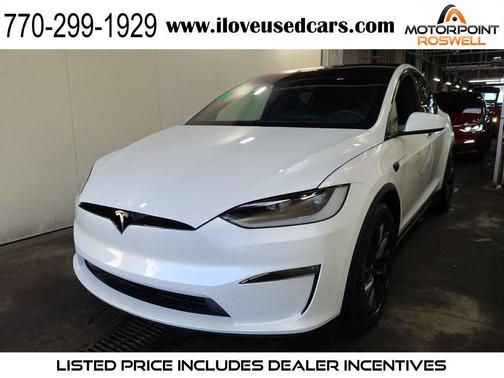 Pearl White Multi-Coat 2025 Tesla Model X Long Range