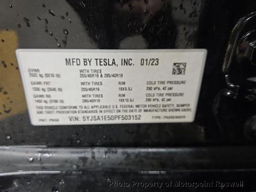 Solid Black 2023 Tesla Model S AWD