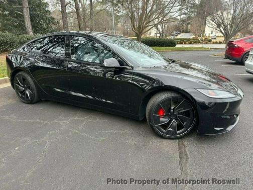 Black 2025 Tesla Model 3 Performance