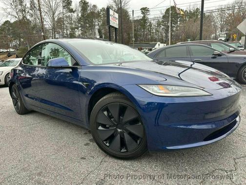 Deep Blue Metallic 2025 Tesla Model 3 Long Range