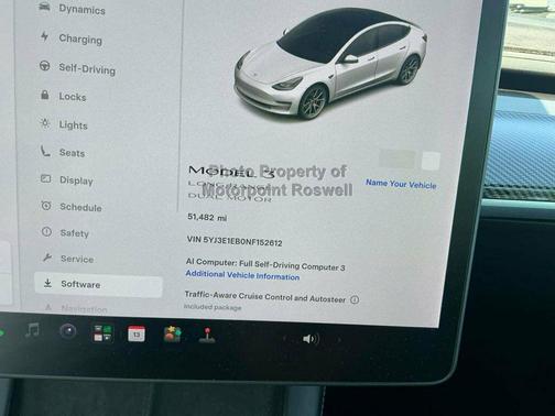 Pearl White Multi-Coat 2022 Tesla Model 3 Long Range
