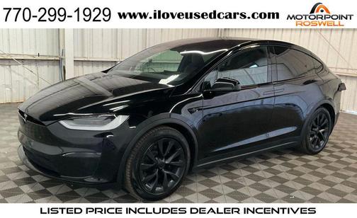 Solid Black 2022 Tesla Model X Dual Motor All-Wheel Drive
