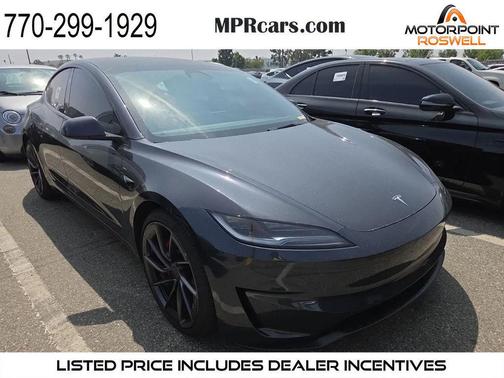 Black 2024 Tesla Model 3 Performance