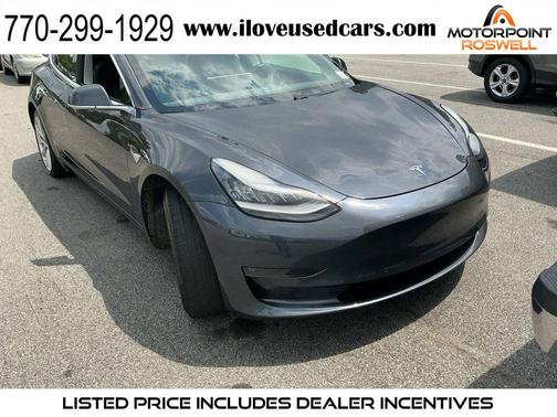 grey 2018 Tesla Model 3 Long Range