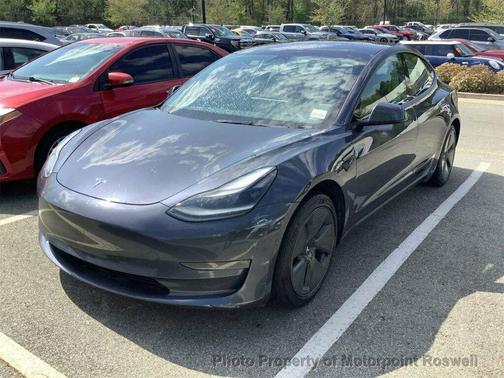 Gray 2022 Tesla Model 3 Long Range