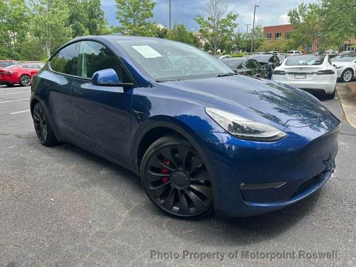 Deep Blue Metallic 2022 Tesla Model Y Performance Dual Motor All-Wheel Drive