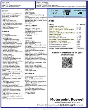 2016 Lexus RX 350 Base