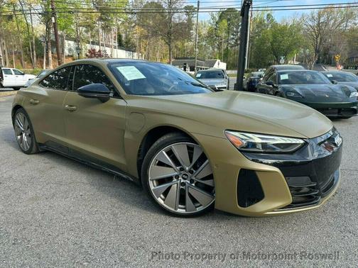 Tactical Green Metallic 2022 Audi e-tron GT Prestige