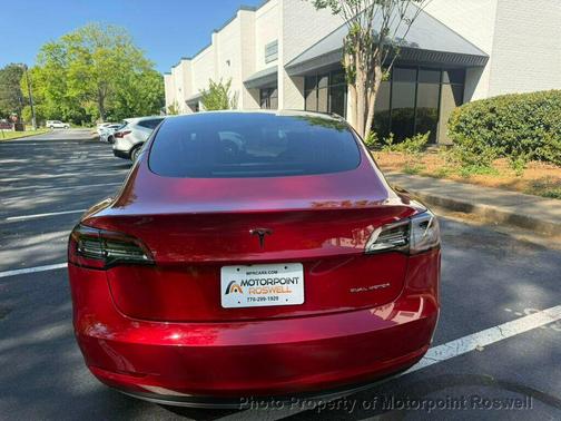 Red Multi-Coat 2022 Tesla Model 3 Long Range