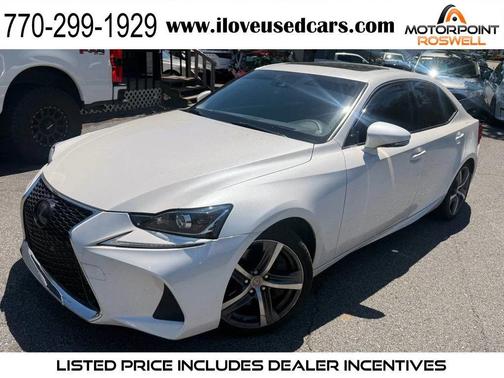white 2018 Lexus IS 300 Base