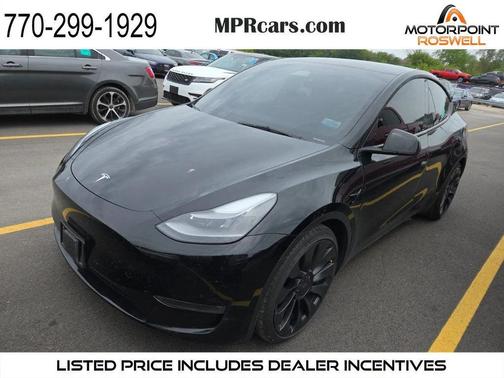 Solid Black 2023 Tesla Model Y Performance Dual Motor All-Wheel Drive