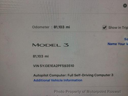 2023 Tesla Model 3 Standard Range