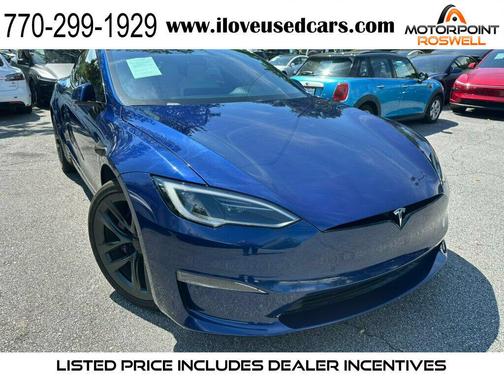 Pearl White Multi-Coat 2022 Tesla Model S Dual Motor All-Wheel Drive