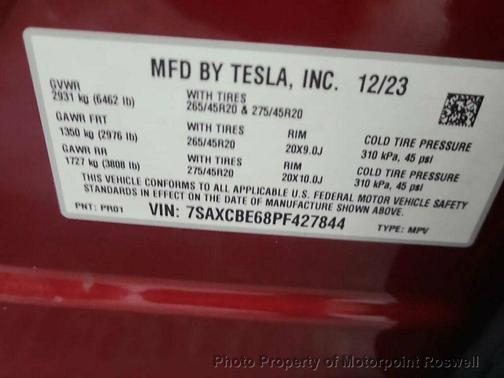 2023 Tesla Model X Plaid Tri Motor All-Wheel Drive