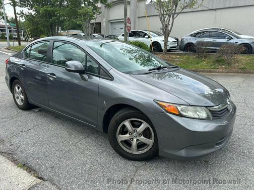 Grey 2012 Honda Civic 4dr Automatic CNG