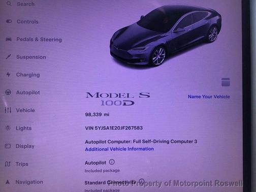 Gray 2018 Tesla Model S 100D