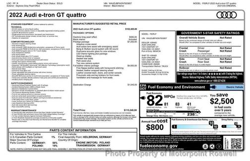 2022 Audi e-tron GT Prestige