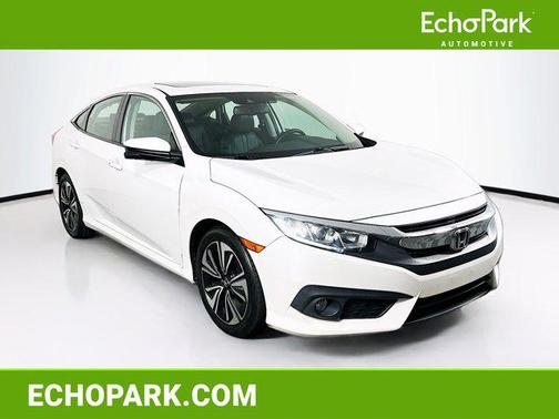 White 2017 Honda Civic EX-L