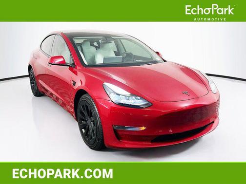 Red Multi-Coat 2022 Tesla Model 3 Long Range