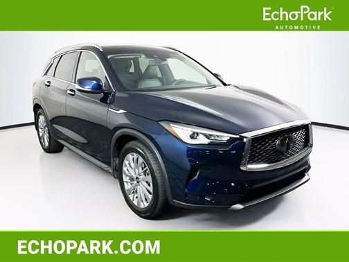 Hermosa Blue 2023 INFINITI QX50 LUXE