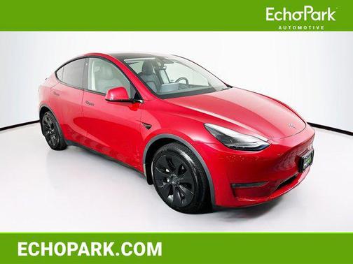 Red Multi-Coat 2023 Tesla Model Y Long Range Dual Motor All-Wheel Drive