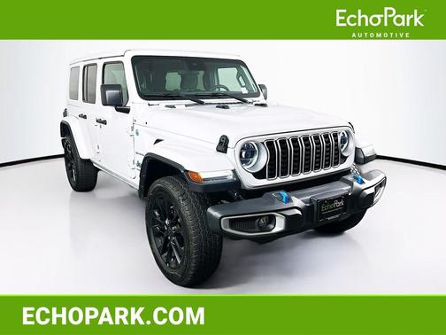 Bright White Clearcoat 2024 Jeep Wrangler 4xe Sahara