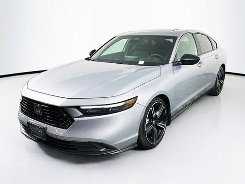 Solar Silver Metallic 2025 Honda Accord Hybrid Sport