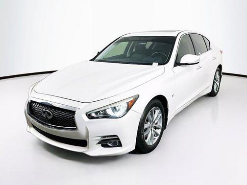Moonlight White 2015 INFINITI Q50 Base