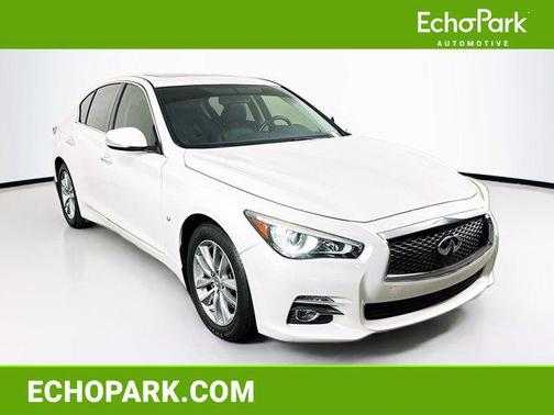Moonlight White 2015 INFINITI Q50 Base