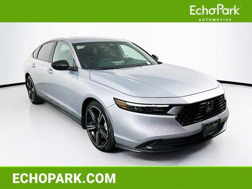 Solar Silver Metallic 2025 Honda Accord Hybrid Sport