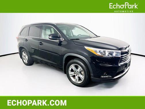 Midnight Black Metallic 2016 Toyota Highlander Limited Platinum