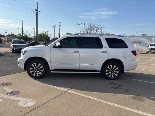 Super White 2018 Toyota Sequoia Limited