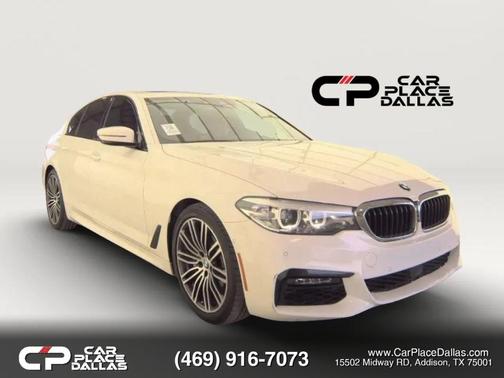 White 2019 BMW 540 540i Sedan 4D