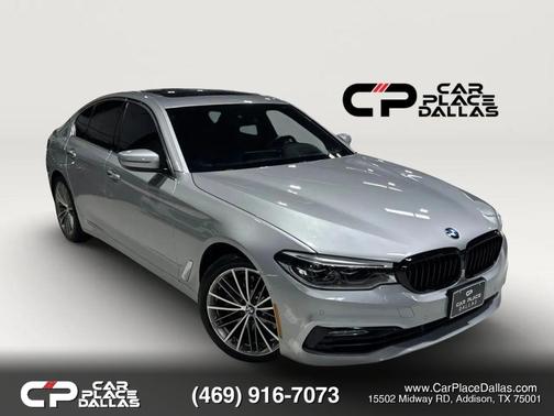 Silver 2017 BMW 540 540i Sedan 4D