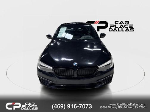 Black 2018 BMW 530 530i Sedan 4D