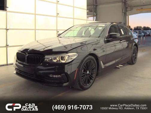 Black 2018 BMW 530 530i Sedan 4D