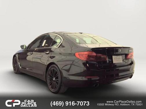 Black 2018 BMW 530 530i Sedan 4D