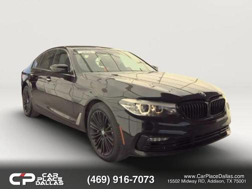 Black 2018 BMW 530 530i Sedan 4D