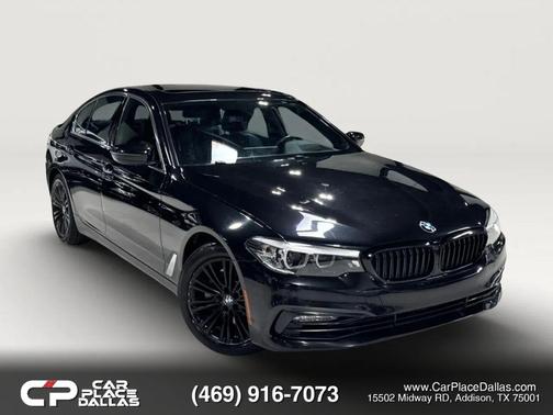 Black 2018 BMW 530 530i Sedan 4D