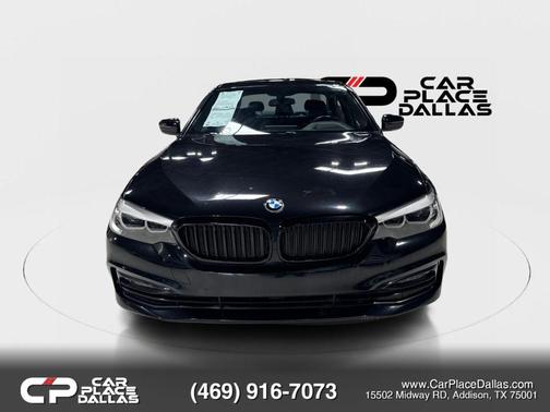 Black 2018 BMW 530 530i Sedan 4D